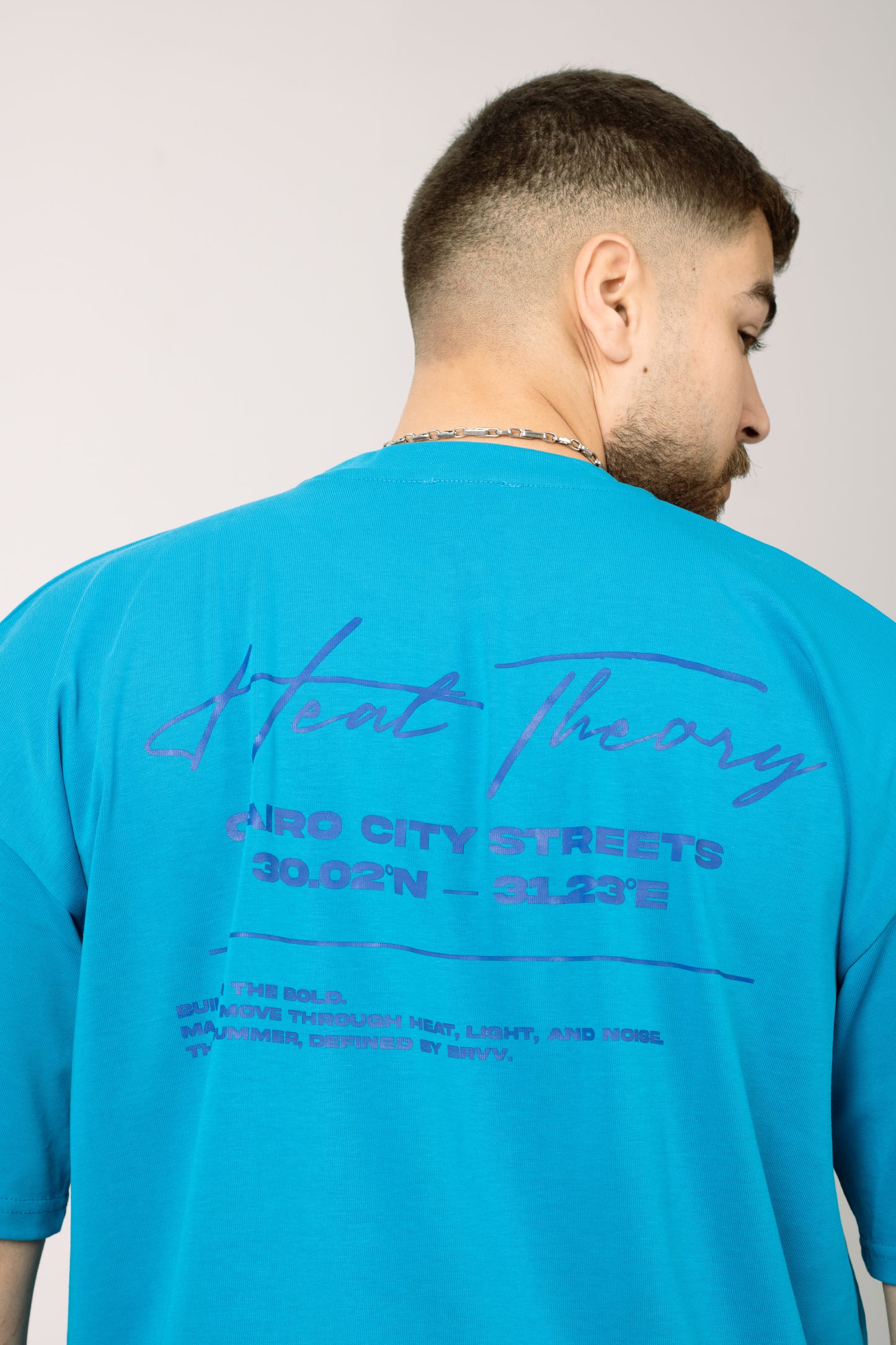 Cyan Oversized T-shirt