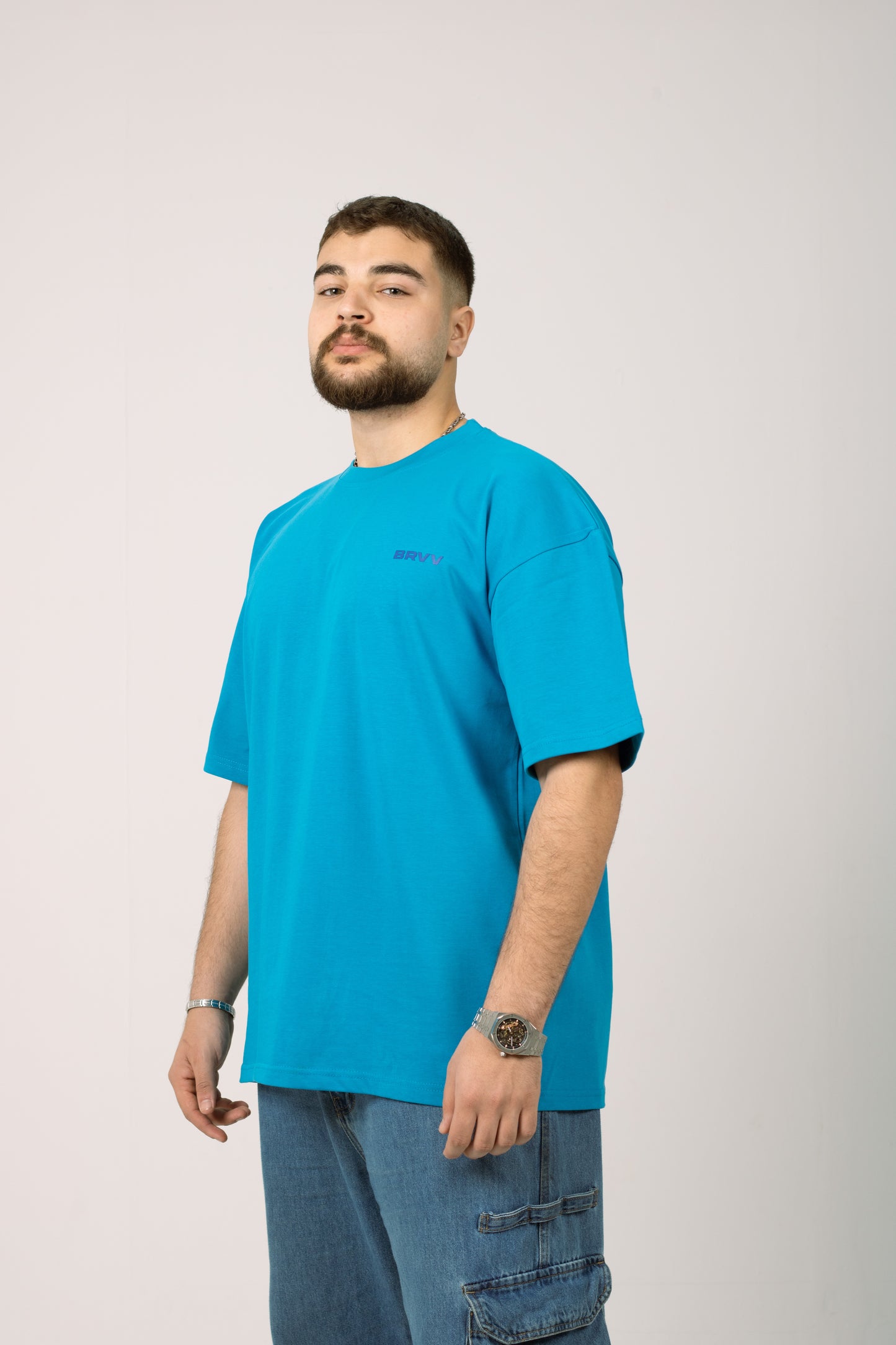 Cyan Oversized T-shirt