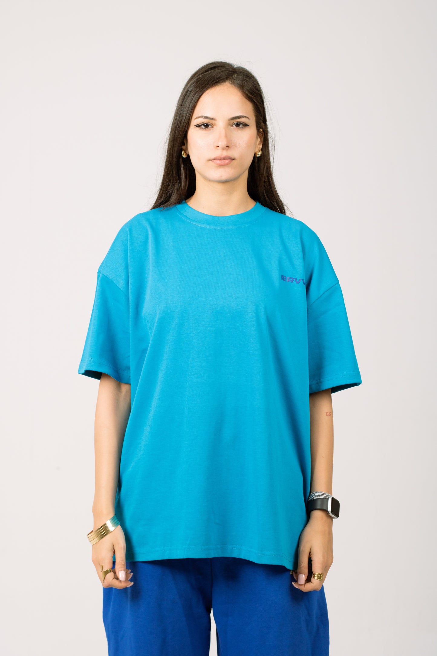 Cyan Oversized T-shirt