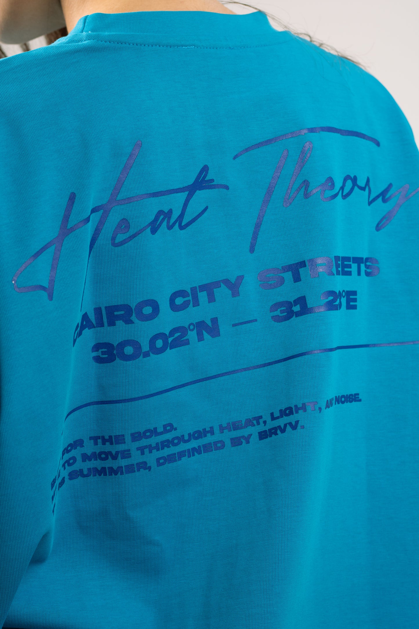 Cyan Oversized T-shirt