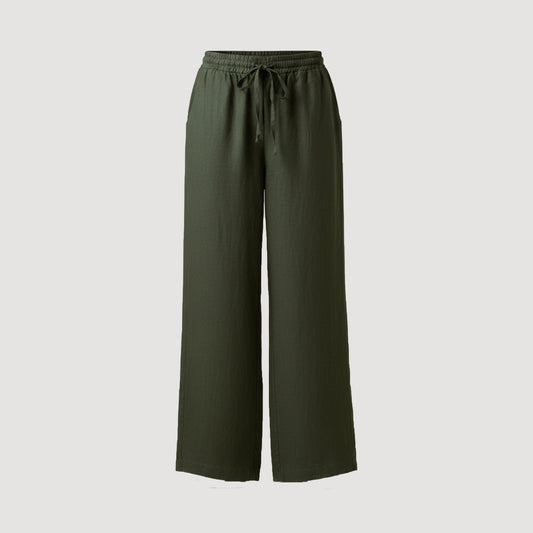Dark Green Linen Pants