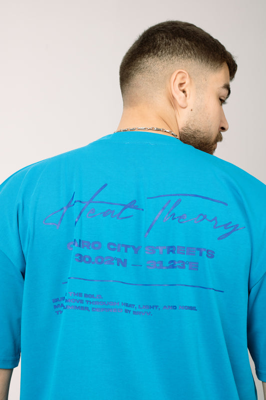 Cyan Oversized T-shirt